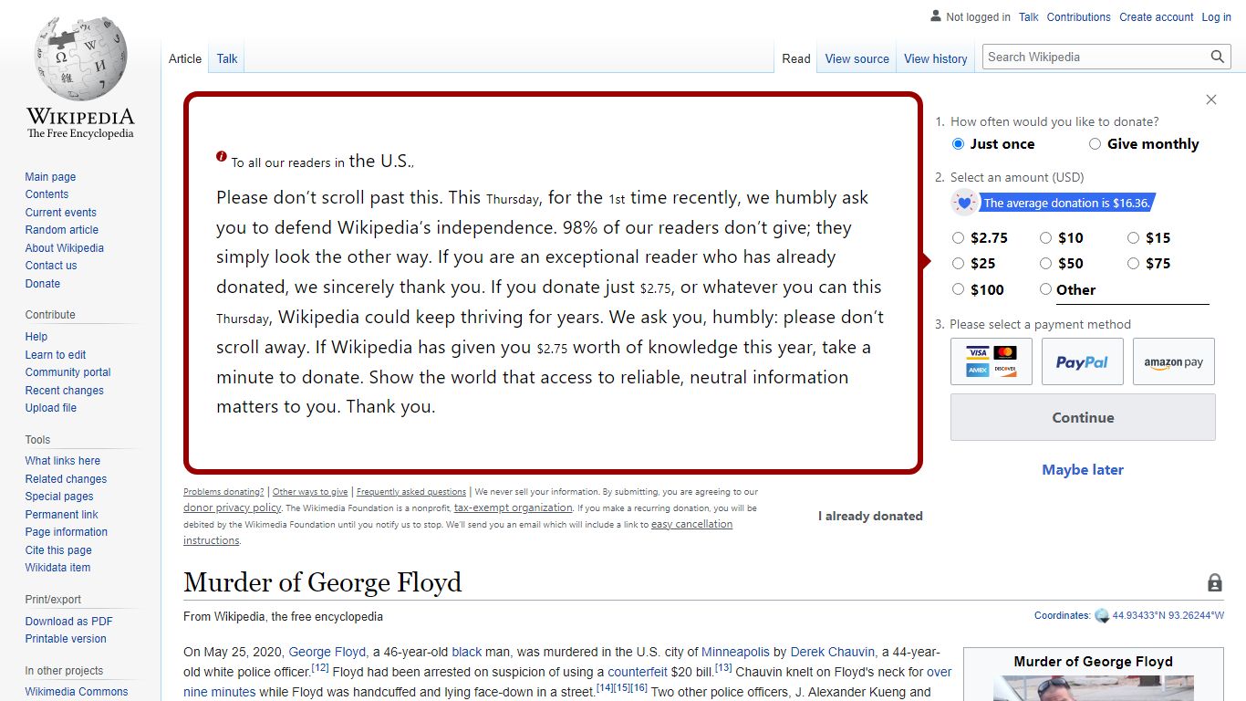Murder of George Floyd - Wikipedia